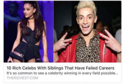 hotasice:  i’ve seen this pic on tumblr today and honestly? this is so rude and mean  like ariana may not be as successful as frankie but she’s a cute girl? why is the media so harsh on women :(   @sft425