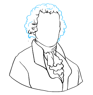 How to draw Thomas Jefferson Founding Father3rd President of USA   YouTube