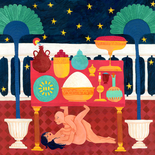 martha-anne:The second in a series of chapter heading illustrations for the Kama Sutra.www.martha-an