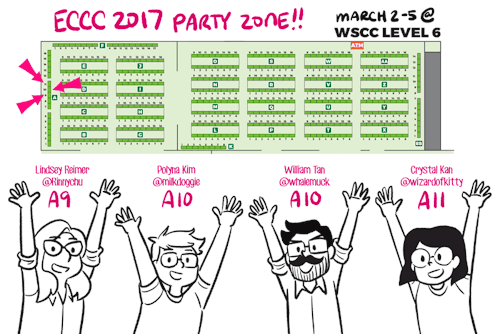 Going to ECCC! Find me at A11 with my other friends! :)