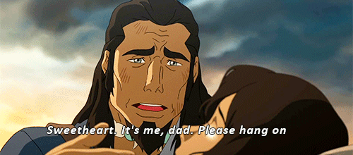 actualasamisato:That time Korra thought Tonraq died, and Korra nearly died in Tonraq’s arms.