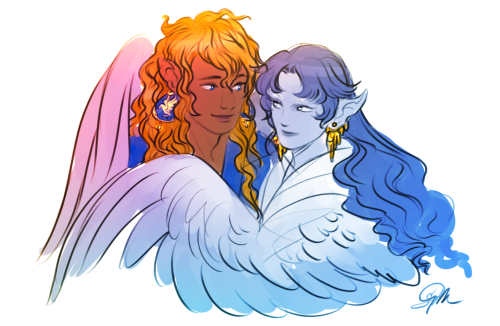 Eärendil & ElwingBeen awhile since I’ve drawn any Silmarillion art Drawing these two alway