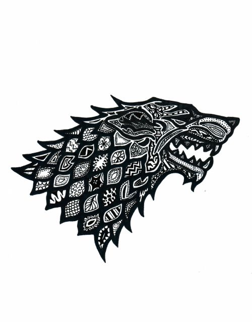 gameofthrones-fanart:Fantastic Doodles of the Major House Sigils   image credit