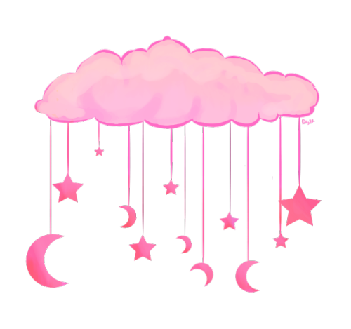 milyji:prettypnk:stars in the clouds? ♥♡