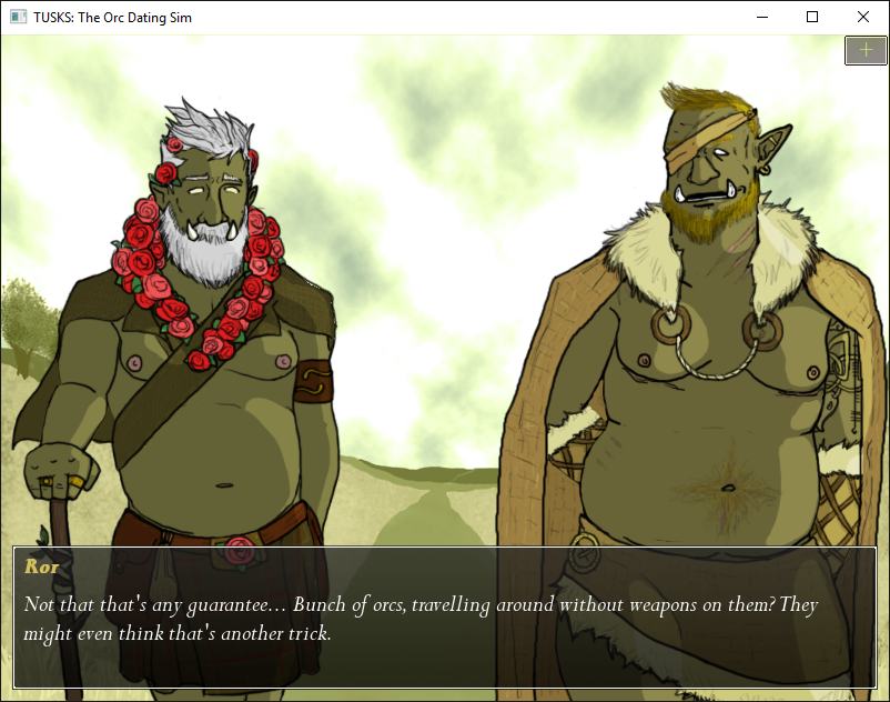orcdatingsim:  TUSKS: THE ORC DATING SIM has a new demo,”The First Three Days”!