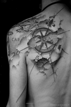 brutal-beginnings-and-quiet-ends:  justmilly:  shallowearth:  I don’t reblog tattoos very often, but this is some real shit.   this is the coolest thing ever  This is the type of tattoo I want when I’m older