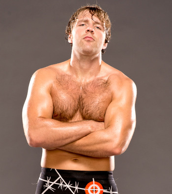male-celebs-naked:  Dean Ambrose 2See more here