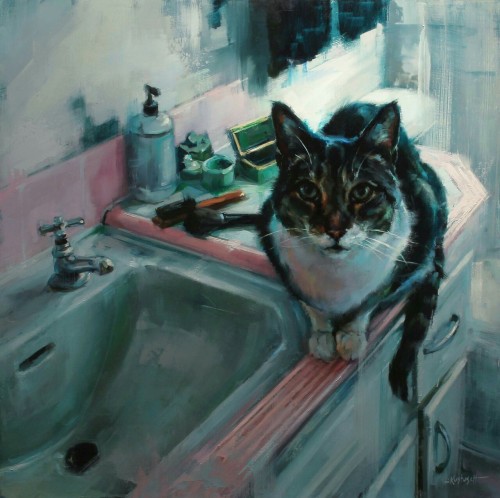 tarmahartley:noisemx:Lindsey Kustusch - Bathroom Portraits series.@nekocrouton@adventuresofsarahjane