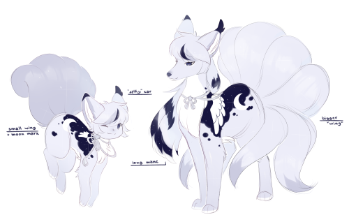 some vulpix/ninetales designs I made, both already have owners!