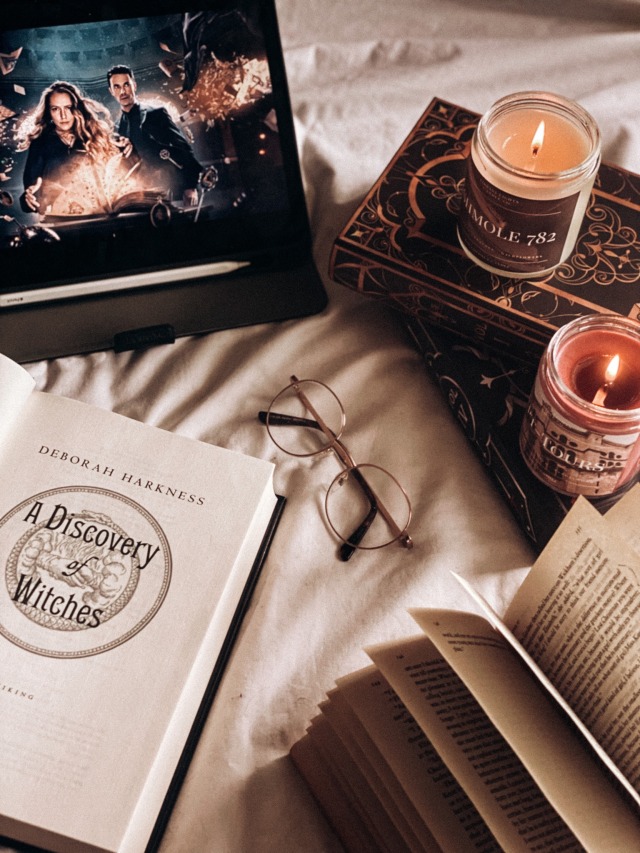 a flatlay photo focusing on A Discovery of Witches