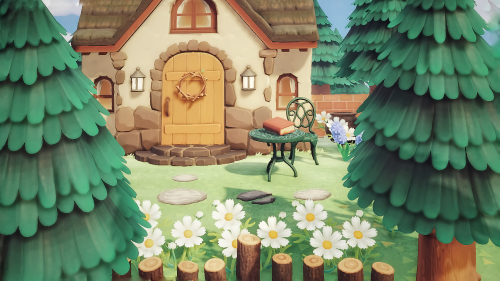 iltacatact:a witch’s cottage lies deep in the forestsurrounded by strange flowers brimming with magi