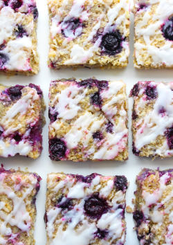 verticalfood:Blueberry Coconut Oat Squares 