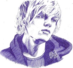 americanhorrorstoryonfx:  Hi! I’m submitting my fanart of Evan Peters (as Tate)! I hope you’ll like it! Click &gt;here&lt; for higher quality and &gt;here&lt; for my Facebook page ^^