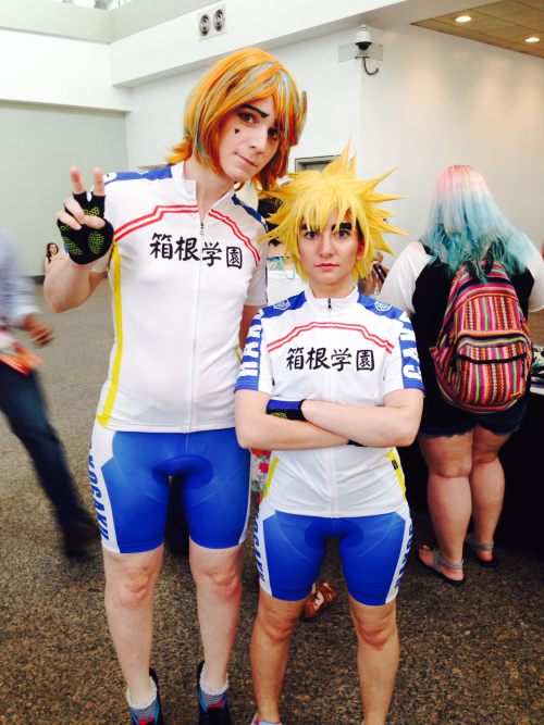 sora-la:  yowapeda cosplayers from otakon!! 💪onoda - louiskeeblerelfmidousuji - kaotikalashikiba - demigirlmakifukutomi - demigirljoseph