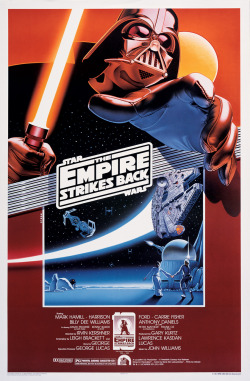 starwars:  The Empire Strikes Back 10th anniversary poster by Lawrence Noble, 1990.