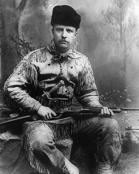 Theodore Roosevelt as Badlands hunter - New York Studio Photo, 1885