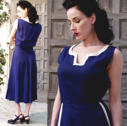 queenofburlesque:  Dita Modelling Vintage Clothes 