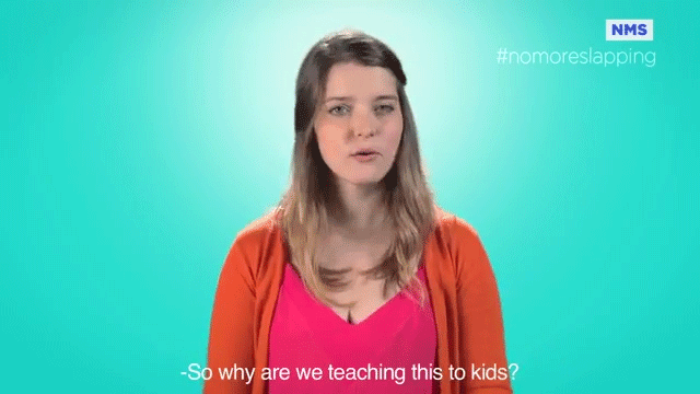 jetpack-jenny:  sizvideos:  Natalia Milano explains why it’s wrong to slap a guy