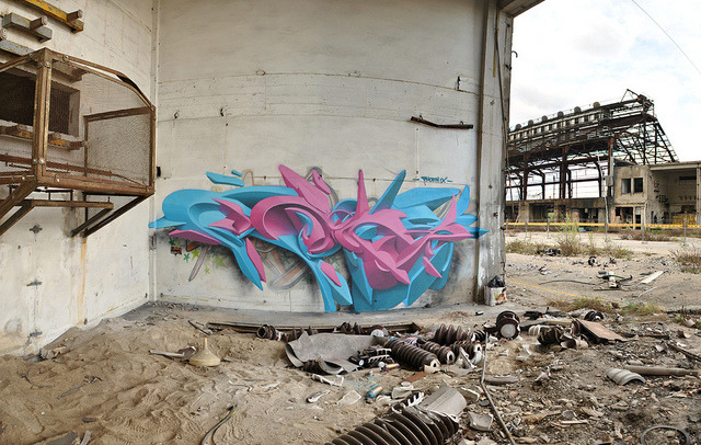 whisplash:  Italian graffiti writer, painter and sculptor Manuel Di Rita (aka Peeta)