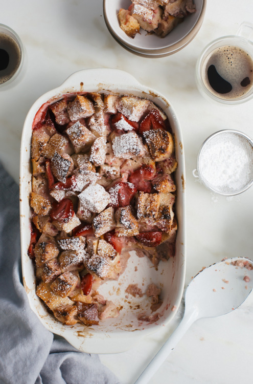 PBS Food: Strawberry Bread Pudding recipeInstead of throwing out extra bread, save it for brunch. Us