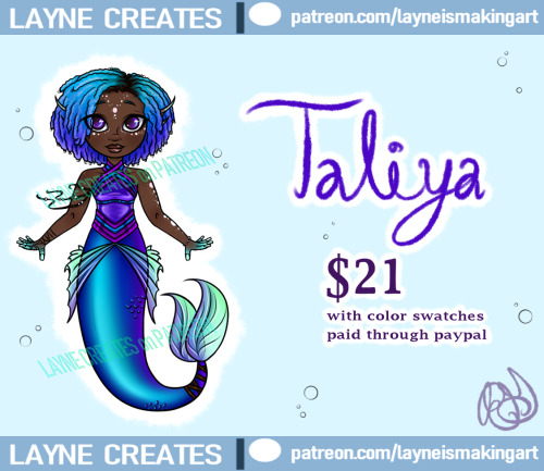 Taliya is for sale for $21. I will send a high quality .png on a transparent background unwatermarke