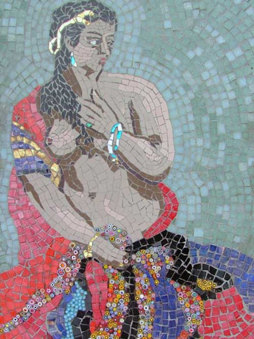 Aphrodite by Colette O’Brien. Mosaic, 2003. 