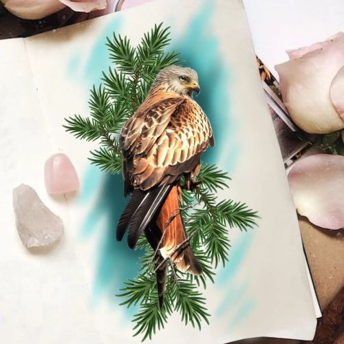 Available Design  Large scale bird of prey - Good for upper arm, or thigh  - Full colour - Possibly 