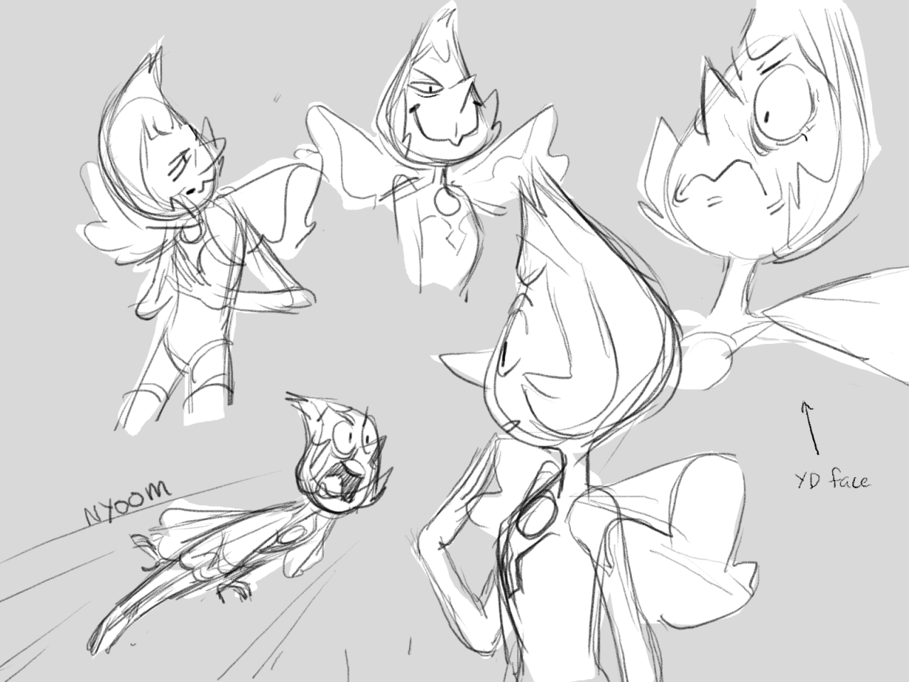 paperseverywhere:  i really enjoy drawing this Pearl’s head and floofs. what a