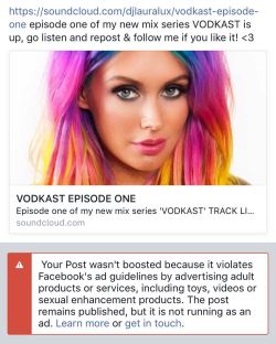 when ur mixtape is so fire that facebook considers it to be a sexual enhancement product 🔥🔥🔥 listen and download on my soundcloud now, link is in my bio!!! by darthlux