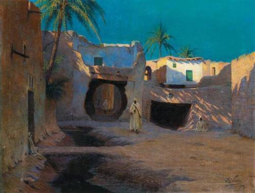 Emmanuel Vierin (1869–1954) Rue de Biskra, Algérie , 1903