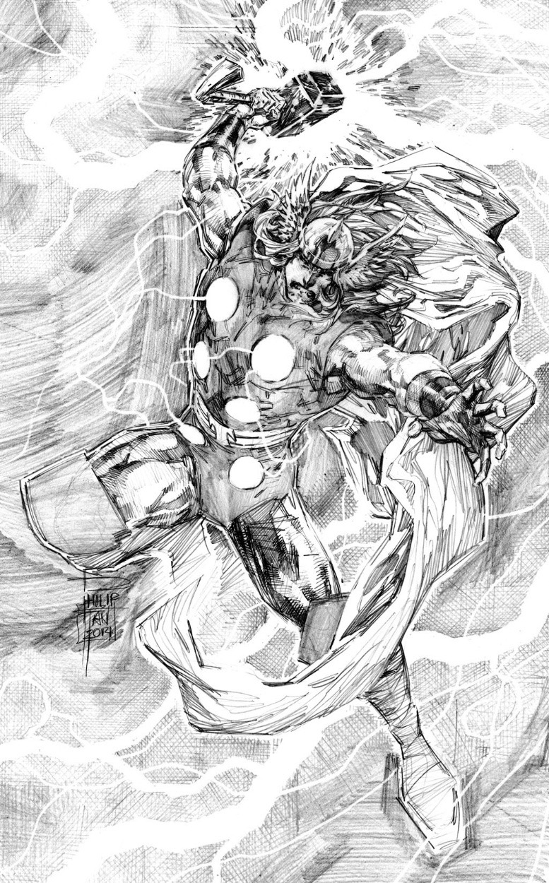 ungoliantschilde:  some commissioned pencil pinups by Philip Tan.