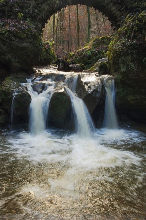 myprettyuniverse:  Mullerthal falls, Luxembourg by Baltramaitis on 500px 