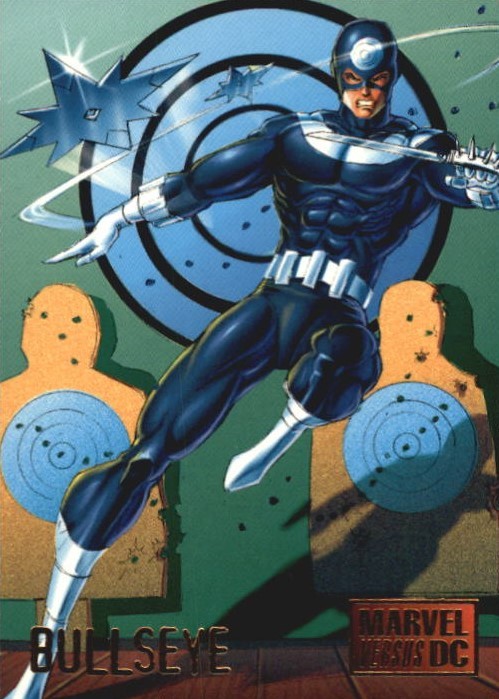 comicbooktradingcards:Marvel vs DC - Series 1 (1995)#30 Bullseye