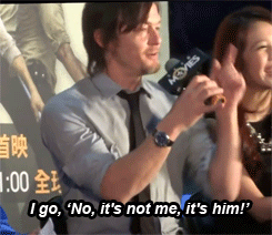 arielmh:  Norman talking about how he helped rescue a man from a car crash. As if