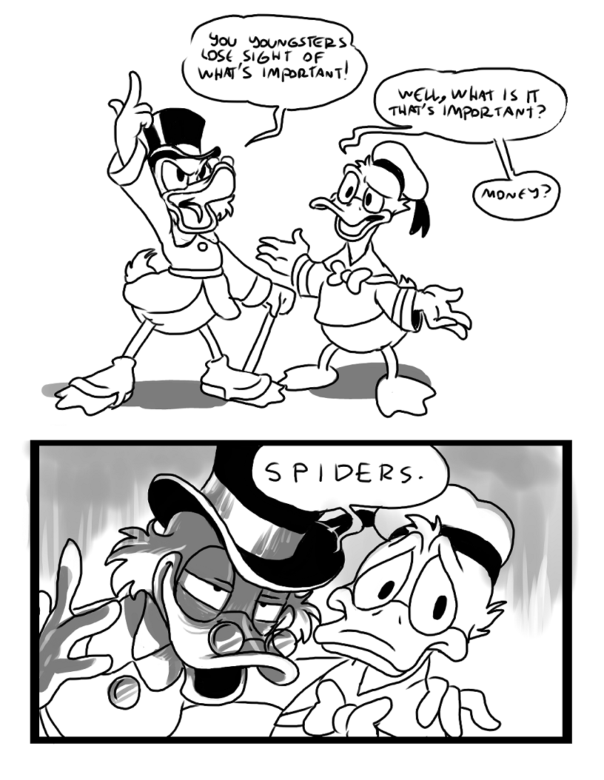 nevertoomanyspiders: nevertoomanyspiders: redraws this ol’ thing for absolutely