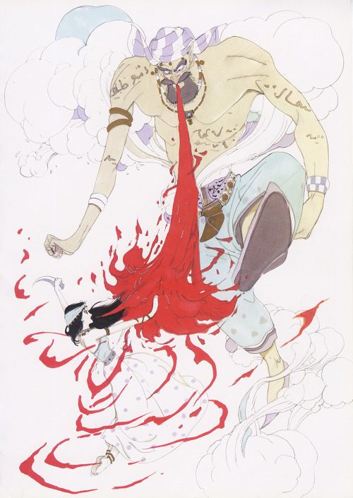 80sanime:Tatsunoko Illustration by Yoshitaka Amano