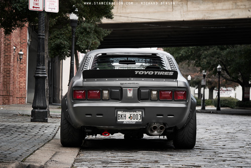 ephchi:  vtecforever:  upyourexhaust:  OLD SCHOOL PERFECTION // PHIL SOHN’S MAZDA RX3. Photos by: Ryan Lopez, Richard Benson, Taylor Wellborn for StanceNation  Damn, didn’t know he had an RX-3 as well  Give me both please? :3 