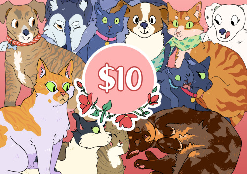 just a reminder that i do pet commissions over on my fiverr. let me draw your babies!