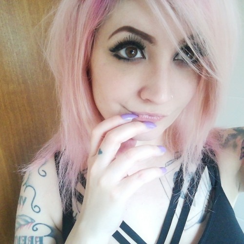 pastel pink hair