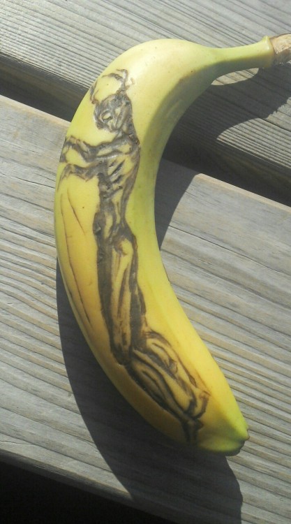 banananart:Wendigo banana because now I have an entire blog dedicated to my stupid banana doodles an