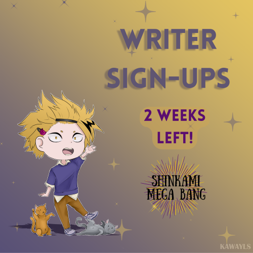 Our contributor sign-ups are still open and there’s two weeks left for the writers! If you haven’t j