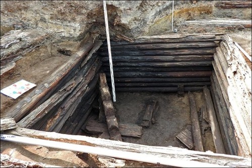 Excavationsin a 16th-centuryTara house (Omsk Oblast, Siberia).Tarawas founded in 1594 as a military 