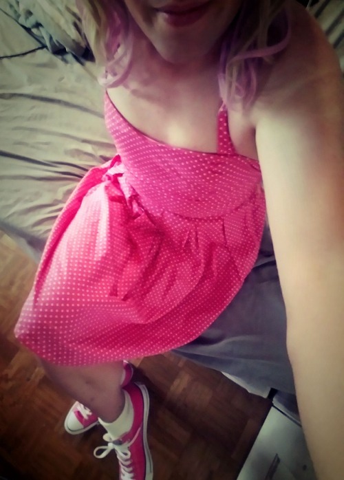 femboyfatale:Pink sundress <3