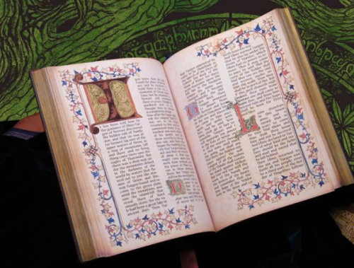 bungobaggins: The Edel-Silmarillion, created by Benjamin Harff, is a hand-illuminated version of JRR