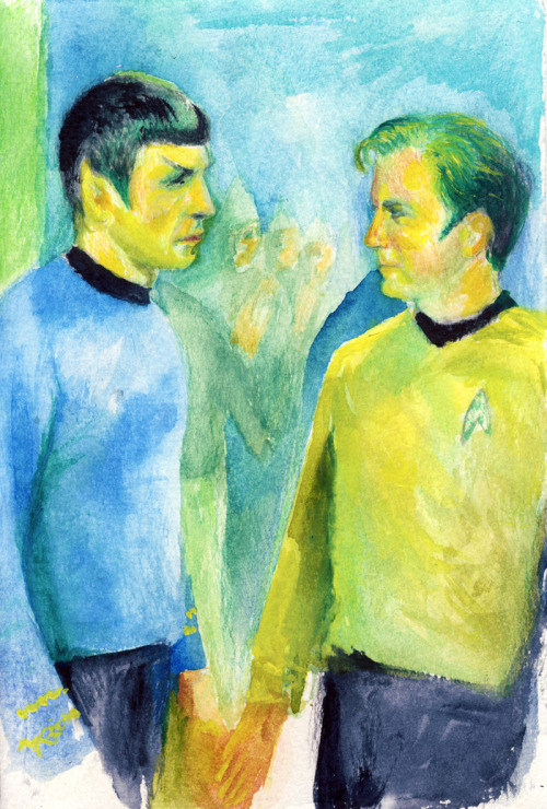 slashiness:  I call this one “Right in front of the Klingons(!)”Aquarelle, 2009