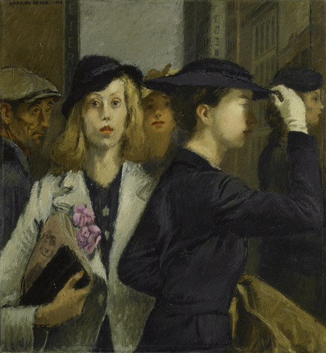 XXX art-centric:  Raphael Soyer, Office Girls, photo