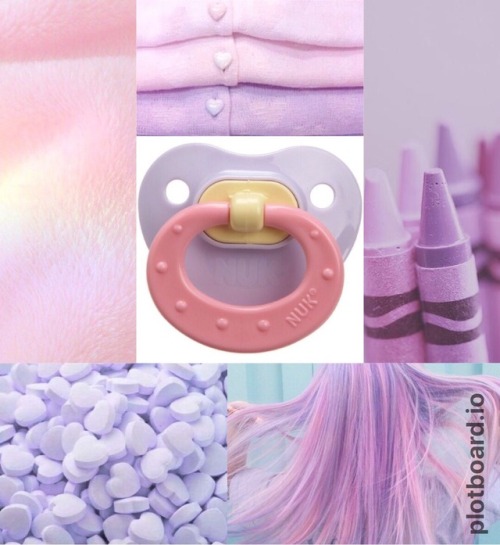 softlilgrl: pastel pink n purple paci moodboard board by me