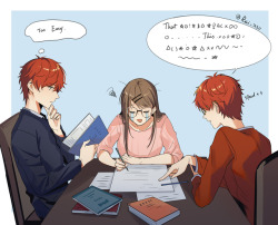 r-e-i-i:   ~good luck with exam,two geniuses bless you~  &gt; &lt;
