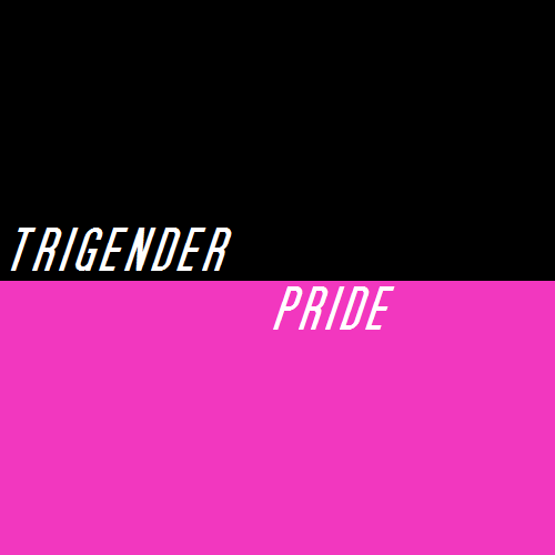 [Image Description: A color block that&rsquo;s half black and half pink with text that reads &am