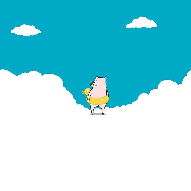 Go swimming with Mr. #pig
#doodle #illustration #doodle #cloud #CalvinWu